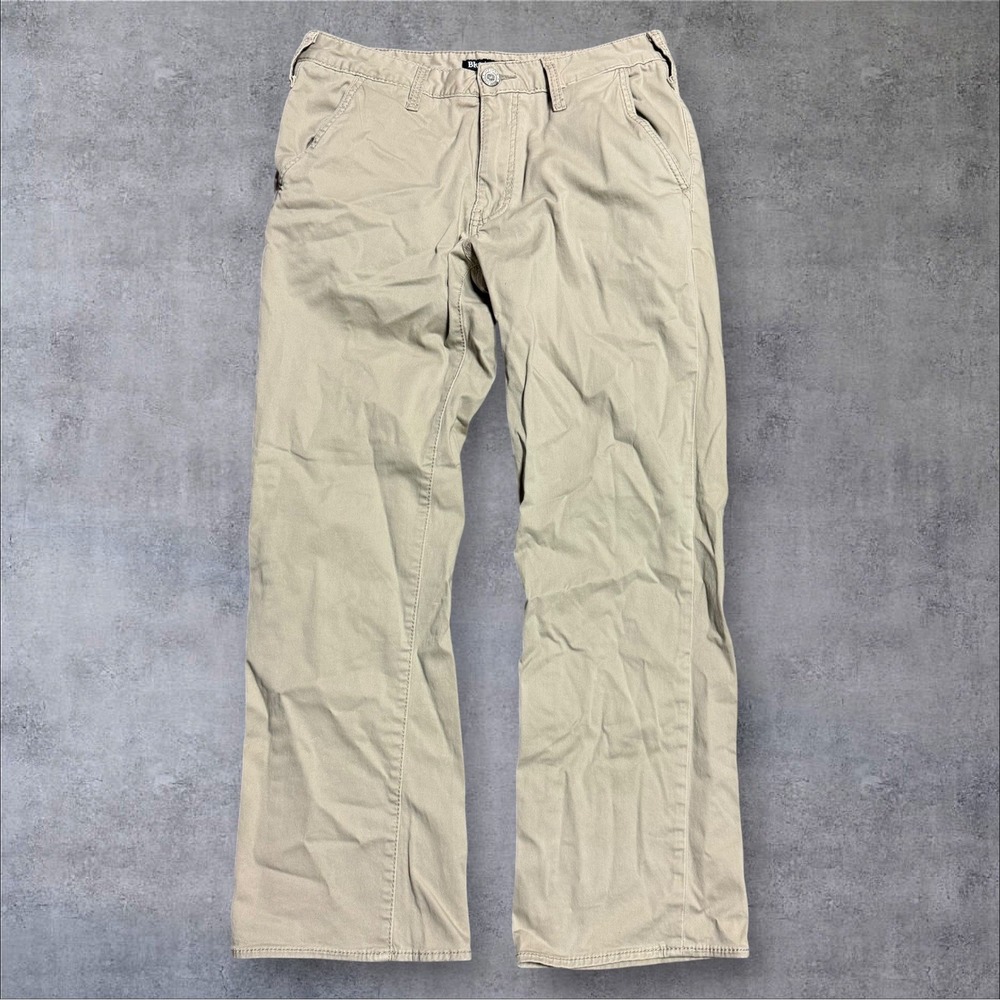 BKE Pants Mens 33x30 Beige Jake Straight Chino Stretch Casual Khakis Comfort
